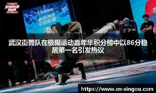 武汉街舞队在极限运动嘉年华积分榜中以86分稳居第一名引发热议
